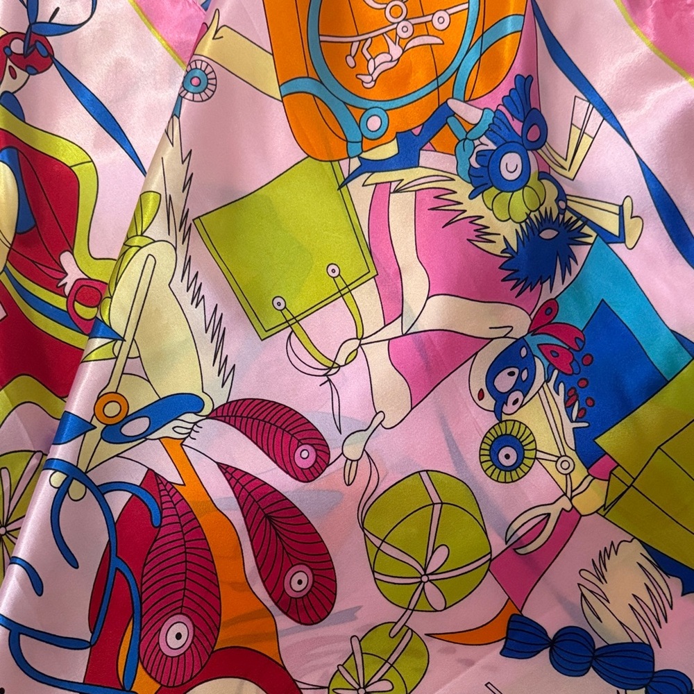 Colorful Designer 100% Polyester Scarf - Picture 7 of 11